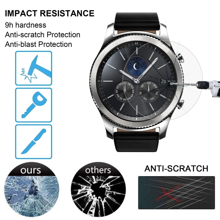 ENKAY Hat-Prince for Samsung Gear S3 Smart Watch 0.2mm 9H Surface Hardness 2.15D Explosion-proof Tempered Glass Screen Film ENKAY Hat-Prince for Samsung Gear S3 Smart Watch 0.2mm 9H Surface Hardness 2.15D Explosion-proof Tempered Glass Screen Film