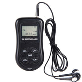HRD-107 DSP Digital Display Portable Stereo FM Radio with Headset