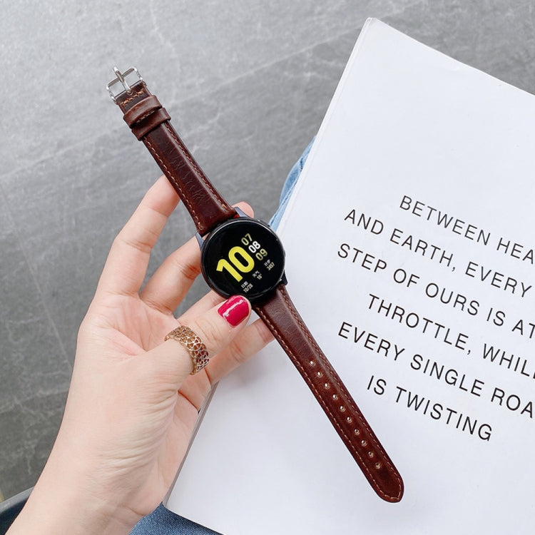 For Samsung Galaxy Watch 22mm Smart Watch Universal Double-sided Leather Small Watch Band, 22mm For Samsung Galaxy Watch 22mm Smart Watch Universal Double-sided Leather Small Watch Band, 22mm