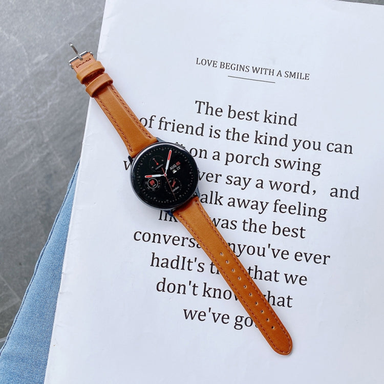 For Samsung Galaxy Watch 22mm Smart Watch Universal Double-sided Leather Small Watch Band, 22mm For Samsung Galaxy Watch 22mm Smart Watch Universal Double-sided Leather Small Watch Band, 22mm