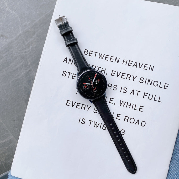 For Samsung Galaxy Watch 20mm Smart Watch Universal Double-sided Leather Small Watch Band For Samsung Galaxy Watch 20mm Smart Watch Universal Double-sided Leather Small Watch Band