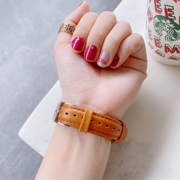 For Samsung Galaxy Watch 20mm Smart Watch Universal Double-sided Leather Small Watch Band For Samsung Galaxy Watch 20mm Smart Watch Universal Double-sided Leather Small Watch Band