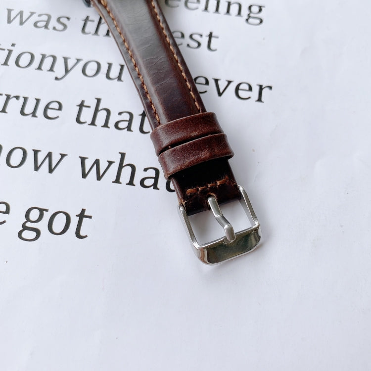 For Samsung Galaxy Watch 20mm Smart Watch Universal Double-sided Leather Small Watch Band For Samsung Galaxy Watch 20mm Smart Watch Universal Double-sided Leather Small Watch Band