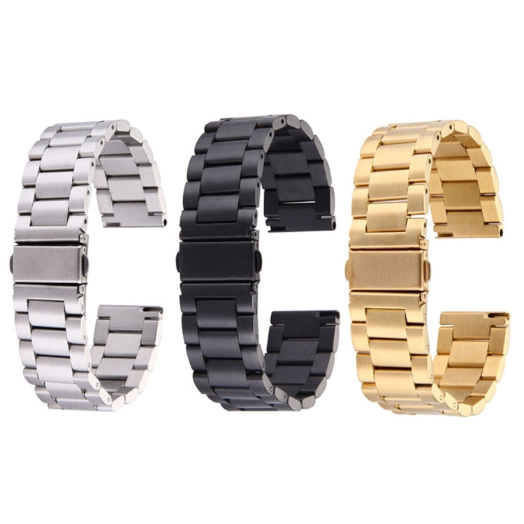 For Samsung Gear S2 Classic Smart Watch Butterfly Buckle 3 Beads Stainless Steel Watchband For Samsung Gear S2 Classic Smart Watch Butterfly Buckle 3 Beads Stainless Steel Watchband