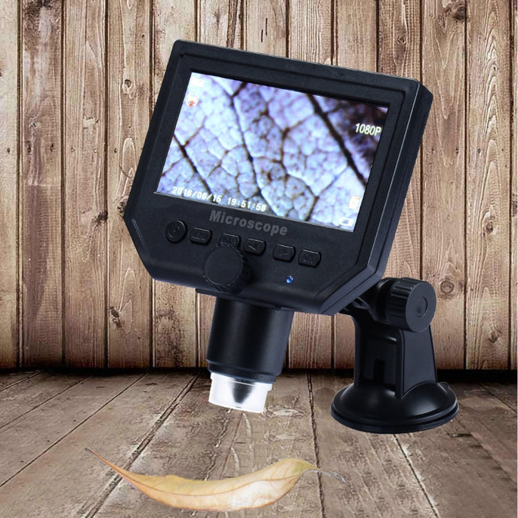 G600 600X 3.6MP 4.3 inch HD LCD Display USB Charging Portable Digital Microscope with LED Light, Support Micro SD Card(64GB Max), US Plug, AC 100-240V G600 600X 3.6MP 4.3 inch HD LCD Display USB Charging Portable Digital Microscope with LED Light, Support Micro SD Card(64GB Max), US Plug, AC 100-240V