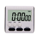 Kitchen Timer 24 Hours Digital Alarm Clock LCD Screen Magnetic Backing for Cooking Baking