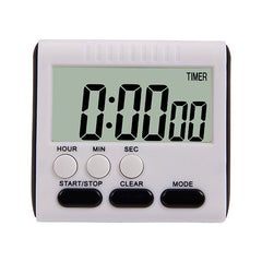 Kitchen Timer 24 Hours Digital Alarm Clock LCD Screen Magnetic Backing for Cooking Baking