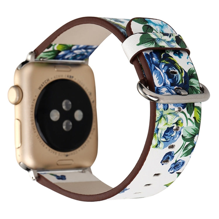 For Apple Watch Ultra 49mm&Watch Ultra 2 49mm / Series 10 46mm / 9&8&7 45mm / SE 3&SE 2&6&SE&5&4 44mm / 3&2&1 42mm Fashion Pastoralism Style Little Floral Pattern Women Watch Leather Watch Band, For 42mm A, For 42mm B, For 42mm C, For 42mm D, For 42mm ... For Apple Watch Ultra 49mm&Watch Ultra 2 49mm / Series 10 46mm / 9&8&7 45mm / SE 3&SE 2&6&SE&5&4 44mm / 3&2&1 42mm Fashion Pastoralism Style Little Floral Pattern Women Watch Leather Watch Band, For 42mm A, For 42mm B, For 42mm C, For 42mm D, For 42mm ...