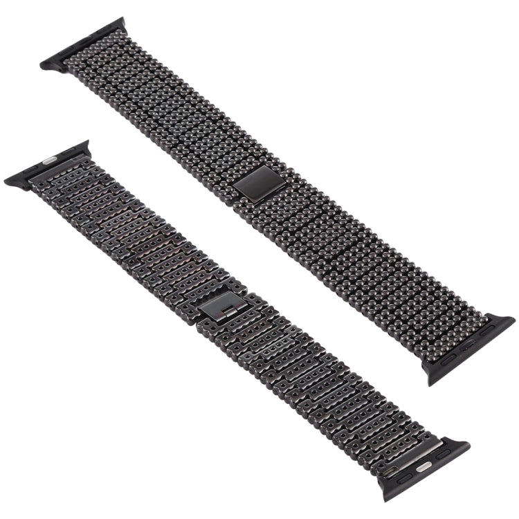 For Apple Watch Series 7 41mm / 6 & SE & 5 & 4 40mm / 3 & 2 & 1 38mm Nine Beads Stainless Steel Wrist Strap Watch Band For Apple Watch Series 7 41mm / 6 & SE & 5 & 4 40mm / 3 & 2 & 1 38mm Nine Beads Stainless Steel Wrist Strap Watch Band