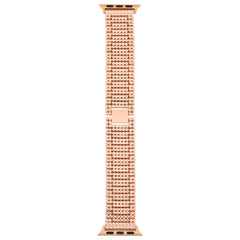 For Apple Watch Series 7 41mm / 6 & SE & 5 & 4 40mm / 3 & 2 & 1 38mm Nine Beads Stainless Steel Wrist Strap Watch Band