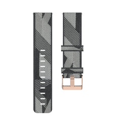 Correa de reloj de nailon con tejido de rayas de 18 mm para Fossil Female Sport / Charter HR / Gen 4 Q Venture HR