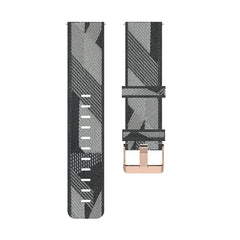 Correa de reloj de nailon con tejido de rayas de 18 mm para Xiaomi Mi Watch, Garmin Vivomove 3s / Vivoactive 4s