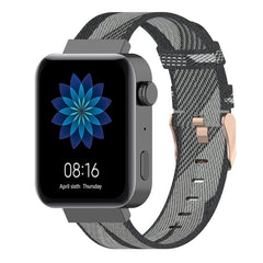 Correa de reloj de nailon con tejido de rayas de 18 mm para Xiaomi Mi Watch, Garmin Vivomove 3s / Vivoactive 4s