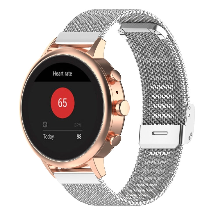 Correa de reloj de malla metálica de 18 mm para Fossil Female Sport / Charter HR / Gen 4 Q Venture HR Correa de reloj de malla metálica de 18 mm para Fossil Female Sport / Charter HR / Gen 4 Q Venture HR