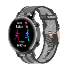 Correa de reloj de nailon con tejido de rayas de 20 mm para Huawei GT 2 de 42 mm / Honor Magic Watch 2 de 42 mm