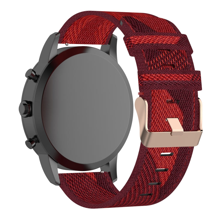 22mm Stripe Weave Nylon Wrist Strap Watch Band for Fossil Hybrid Smartwatch HR, Male Gen 4 Explorist HR & Sport 22mm Stripe Weave Nylon Wrist Strap Watch Band for Fossil Hybrid Smartwatch HR, Male Gen 4 Explorist HR & Sport