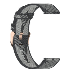 22mm Stripe Weave Nylon Wrist Strap Watch Band for Huawei GT / GT2 46mm, Honor Magic Watch 2 46mm / Magic