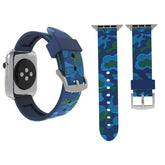 For Apple Watch Series 3 & 2 & 1 38mm Fashion Camouflage Pattern Silicone Watch Band