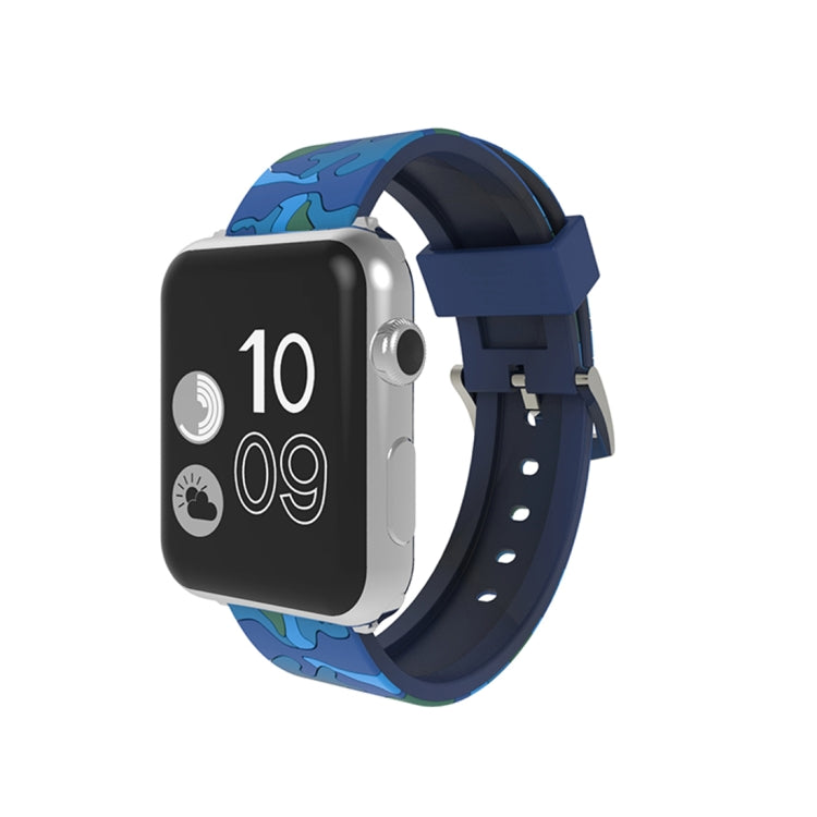 For Apple Watch Series 3 & 2 & 1 38mm Fashion Camouflage Pattern Silicone Watch Band For Apple Watch Series 3 & 2 & 1 38mm Fashion Camouflage Pattern Silicone Watch Band