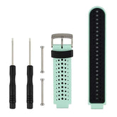 Two-colour Silicone Sport Watch Band for Garmin Forerunner 230 / 235 / 620 / 630 / 735XT