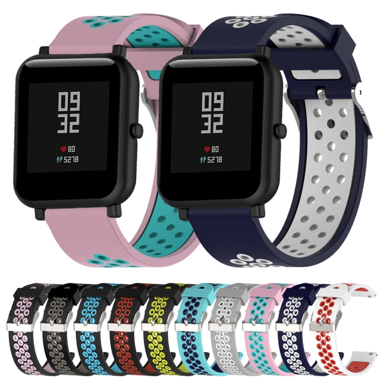 Double Colour Silicone Sport Watch Band for Xiaomi Huami Amazfit Bip Lite Version 20mm Double Colour Silicone Sport Watch Band for Xiaomi Huami Amazfit Bip Lite Version 20mm