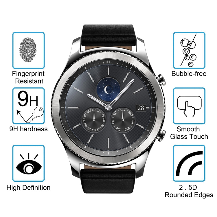 2 PCS ENKAY Hat-Prince for Samsung Gear S3  Smart Watch 0.2mm 9H Surface Hardness 2.15D Explosion-proof Tempered Glass Screen Film 2 PCS ENKAY Hat-Prince for Samsung Gear S3  Smart Watch 0.2mm 9H Surface Hardness 2.15D Explosion-proof Tempered Glass Screen Film