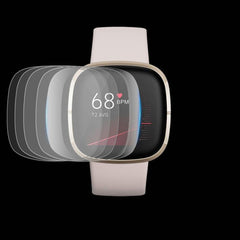 5 PCS für Fitbit Versa 3 / Sense TPU Weicher explosionsgeschützter Displayschutzfilm, für Fitbit Versa 3