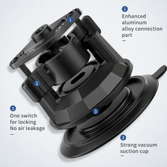 UBA-P1L Car Flexible Tablet Suction Cup Clamp Holder with Extension Rod without Remote Control