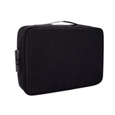 ZJ02 Waterproof Polyester Multi-layer Document Storage Bag Laptop Bag for All Sizes of Laptops, with Password Lock