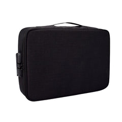 ZJ02 Waterproof Polyester Multi-layer Document Storage Bag Laptop Bag for All Sizes of Laptops, with Password Lock