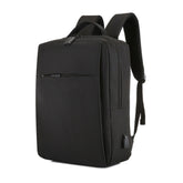 Mochila informal de negocios de tela Oxford impermeable de gran capacidad POFOKO con diseño de carga USB externa para computadoras portátiles de 15,6 pulgadas