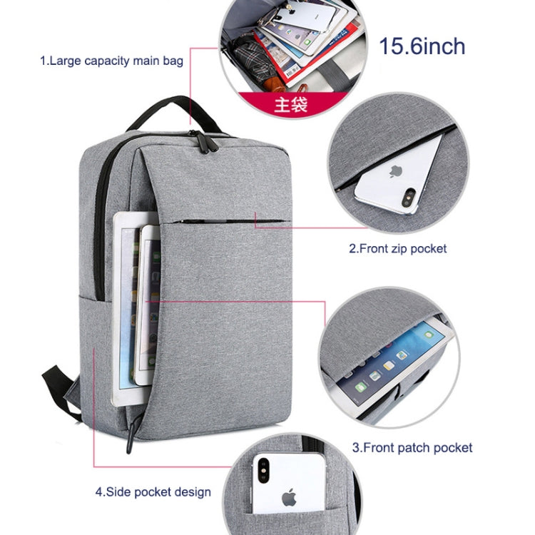 POFOKO Large-capacity Waterproof Oxford Cloth Business Casual Backpack with External USB Charging Design for 15.6 inch Laptops POFOKO Large-capacity Waterproof Oxford Cloth Business Casual Backpack with External USB Charging Design for 15.6 inch Laptops