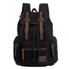 AUGUR 1039 Men Retro Canvas Backpack Shoulders Laptop Bag