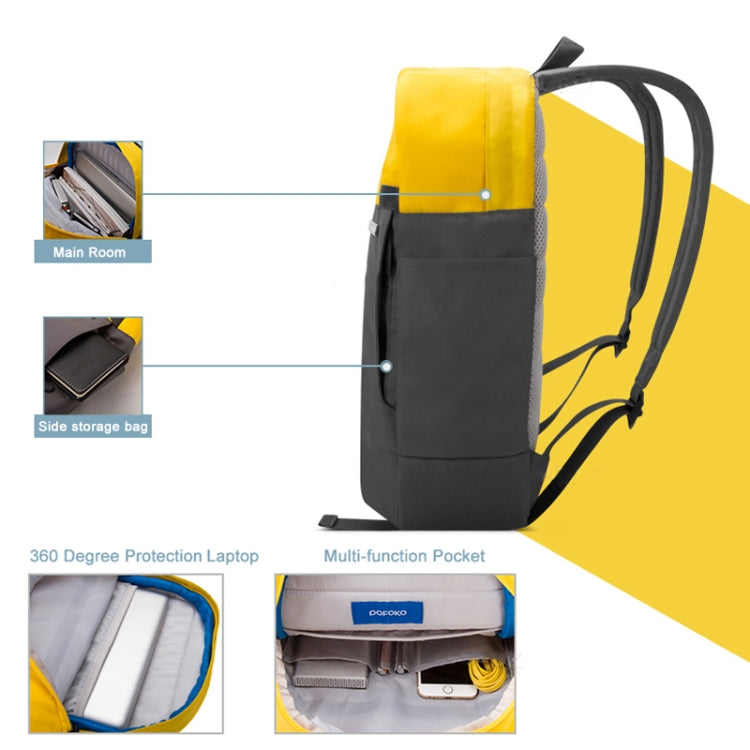 POFOKO XY Series 14-15.4 inch Fashion Color Matching Multi-functional Backpack Computer Bag, Size: M POFOKO XY Series 14-15.4 inch Fashion Color Matching Multi-functional Backpack Computer Bag, Size: M