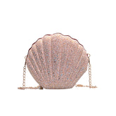 Shell Shape Fashion Sequined Single Shoulder Crossbody Bag