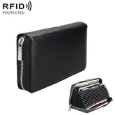 Antimagnetic RFID Large Capacity Long Style Genuine Leather Passport Package / Multifunctional and Many Card Slots Card Package