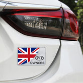 Universal Car UK Flag Rectangle Shape VIP Metal Decorative Sticker