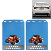 Premium Heavy Duty Molded Splash Front and Rear Mud Flaps Guards, Medium Size, Random Pattern Delivery