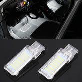 2 PCS DC12V / 1.5W / 6000K / 100LM Car Foot Nest Lights Footwell Lamp Seat Lamp 18LEDs SMD-3528 Lamps for Volkswagen
