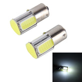 2 PCS 1156/BA15S 5W 6000K 350lm 4 COB LEDs Canbus Car Brake Light Tail Light Bulb, DC 12V