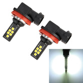 2 PCS H11 DC9-16V / 3.5W / 6000K / 320LM Car Auto Fog Light 12LEDs SMD-ZH3030 Lamps, with Constant Current