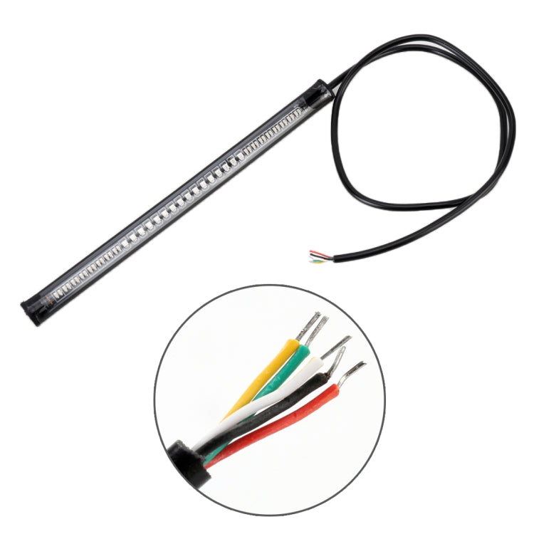 5W 12V 300LM Red+Yellow Light 32 LED Brake lights For Motorcycle, Cable Length:50cm 5W 12V 300LM Red+Yellow Light 32 LED Brake lights For Motorcycle, Cable Length:50cm