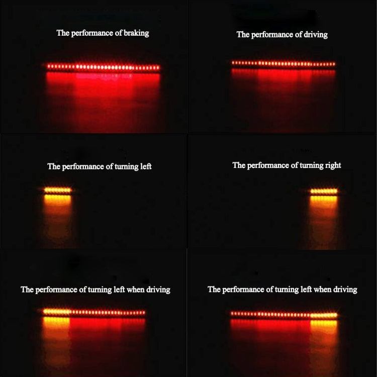 5W 12V 300LM Red+Yellow Light 32 LED Brake lights For Motorcycle, Cable Length:50cm 5W 12V 300LM Red+Yellow Light 32 LED Brake lights For Motorcycle, Cable Length:50cm