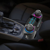 BT06 Dual USB Charging Smart Bluetooth 4.0 + EDR FM Transmitter MP3 Music Player Car Kit with 1.3 inch LED Screen, Support Bluetooth Call, TF Card & U Disk, BT06