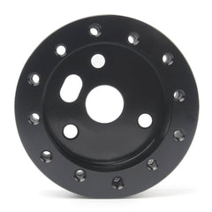 Car Hub for 6-Hole to 3-Hole Steering Wheel Adapter Boss Kit Steering Wheel Spacer Bolts, Adapter (Black)