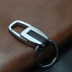 Single Ring Metal Leather Key Chain Metal Car Key Ring Multi-functional Tool Key Holder Key Chains Rings Holder For Car Key Rings, Single Ring