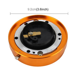 Universal Billet Aluminum Thin Version Auto Steering Wheel Quick Release Kit with Security Lock for Modified and Racing Car