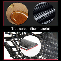 2 PCS Car Water Cup Panel Carbon Fiber Decorative Sticker for Jeep Grand Cherokee 2014-2015