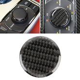 Car Water Cup Rotate Button Panel Carbon Fiber Decorative Sticker for Jeep Grand Cherokee 2014-2018