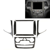 Car Central Control Navigation Carbon Fiber Decorative Sticker for Jeep Grand Cherokee 2011-2017